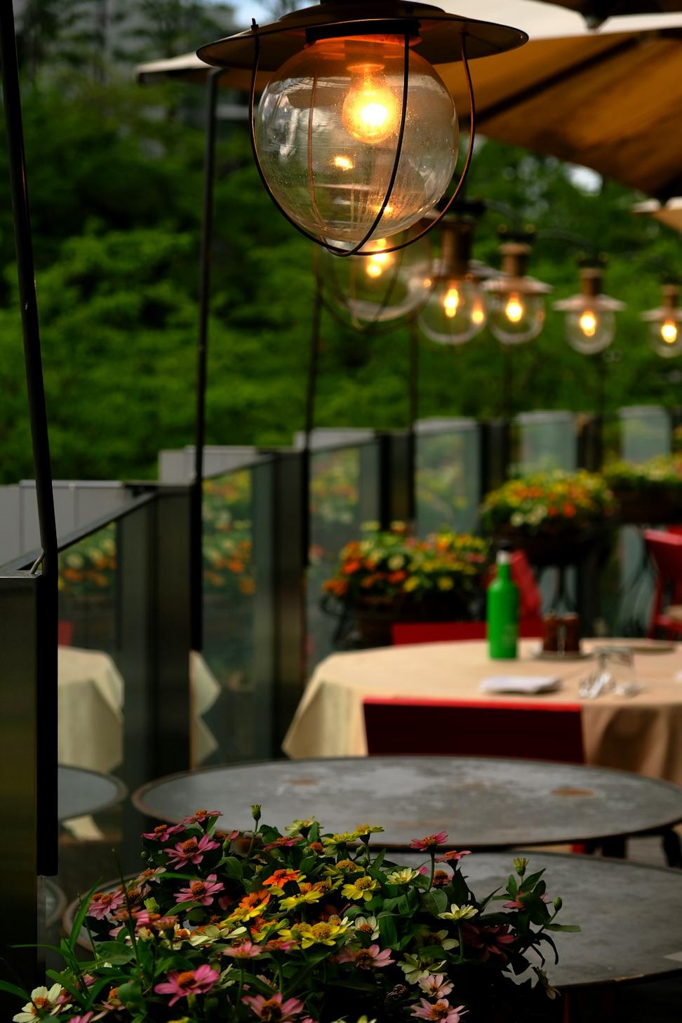 Rooftop dining